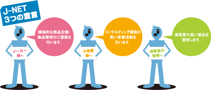 J-NET　3つの宣言